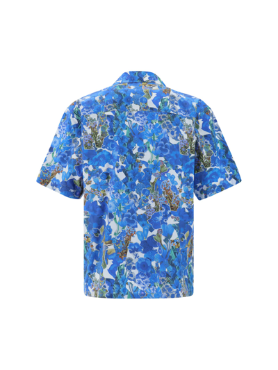 Shop Marni Shirt In Cobalt