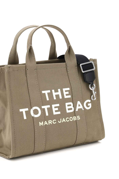 Shop Marc Jacobs The Tote Bag Medium In Slate Green (khaki)