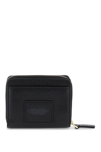 Shop Marc Jacobs The Leather Mini Compact Wallet In Black (black)