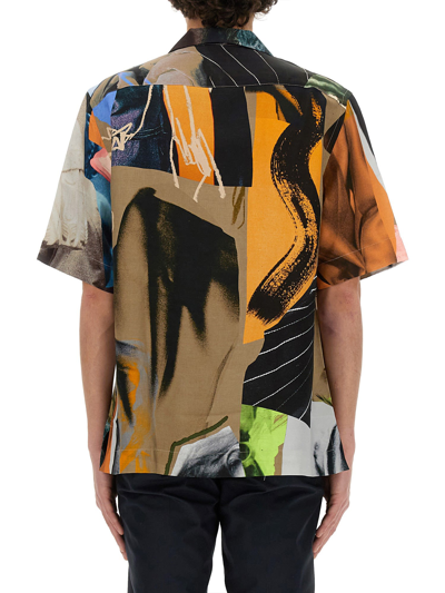 Shop Paul Smith Life Drawing Print Shirt In Multicolor