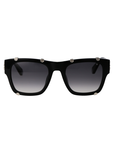 Shop Philipp Plein Spp042w Sunglasses In 0700 Black