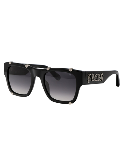 Shop Philipp Plein Spp042w Sunglasses In 0700 Black