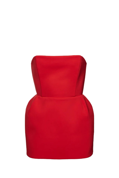Shop Magda Butrym Dress In Red