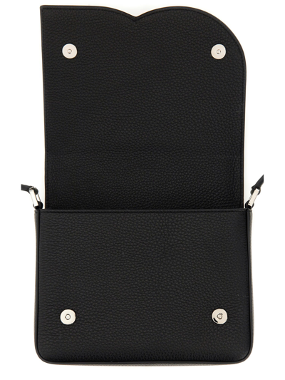 Shop Dolce & Gabbana Medium Leather Shoulder Bag In Nero