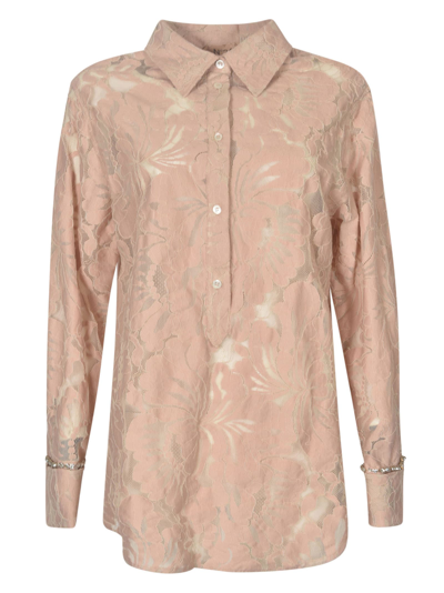 Shop N°21 Floral Lace Shirt In Pink