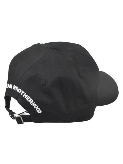 Shop Dsquared2 Logo Print Baseball Cap In Black