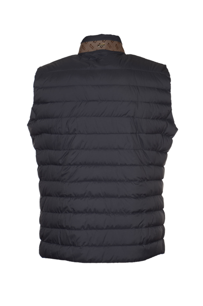 Shop Herno Zip Padded Gilet In New Blue