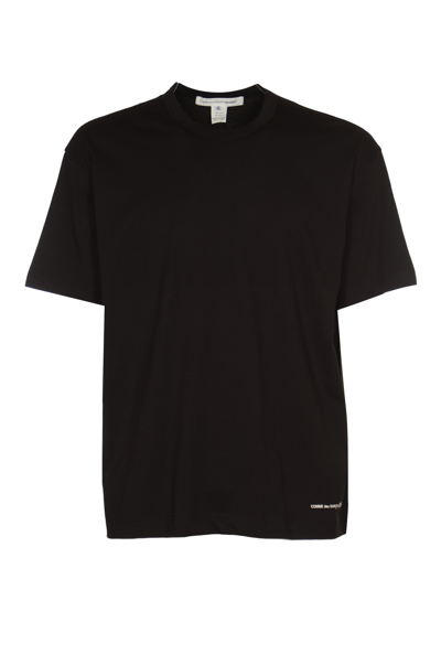 Shop Comme Des Garçons Regular Plain T-shirt In Black