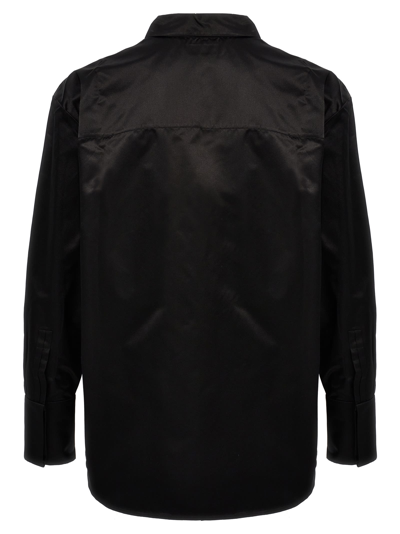 Shop Saint Laurent Silk Shirt In Black
