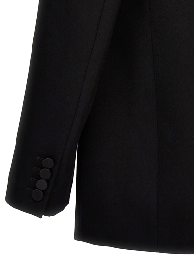 Shop Saint Laurent Tuxedo Blazer In Black