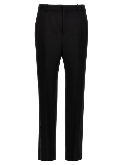 Shop Saint Laurent Tuxedo Pants In Black