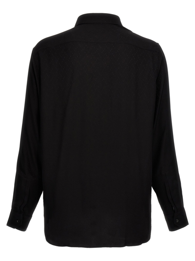 Shop Saint Laurent Plumetis Shirt In Black
