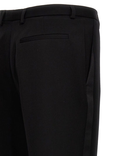 Saint Laurent Wool Straight-leg Pants In Black