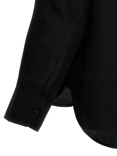 Shop Saint Laurent Plumetis Shirt In Black
