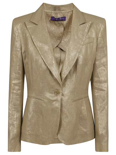 Shop Ralph Lauren Aaiden-blazer In Light Gold