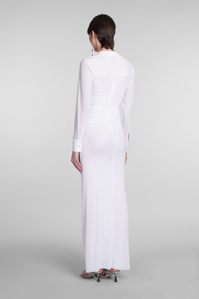 Shop Christopher Esber Dress In White Polyamide