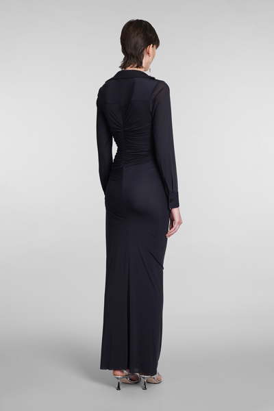 Shop Christopher Esber Dress In Black Polyamide