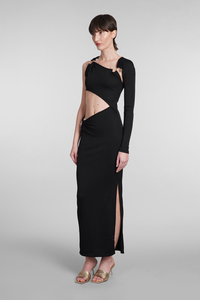 Shop Christopher Esber Dress In Black Polyester