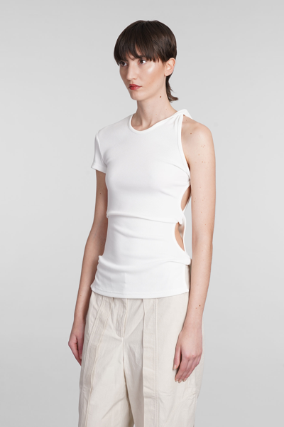 Shop Christopher Esber T-shirt In White Polyester
