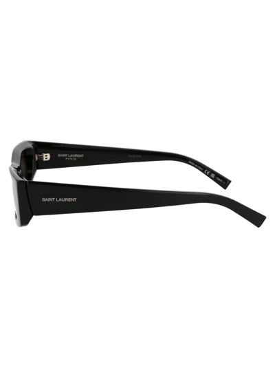 Shop Saint Laurent Sl 553 Sunglasses In 001 Black Black Black