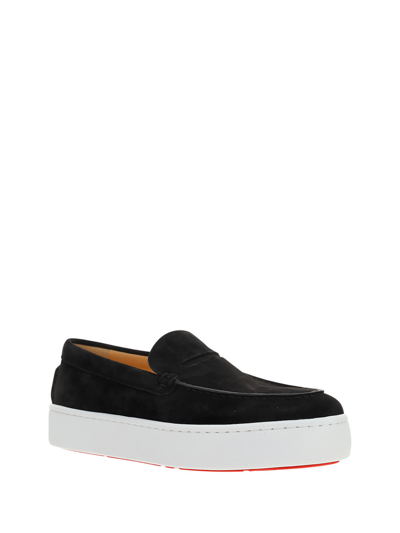 Shop Christian Louboutin Paqueboat Sneakers In Black