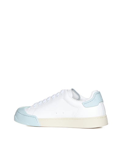 Shop Marni Sneakers In Lily White/mineral Ice