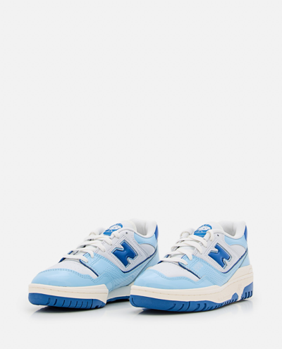 Shop New Balance 550 Leather Sneakers In Clear Blue