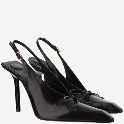 Shop Jacquemus Les Slingbacks Cubisto Hautes In Black