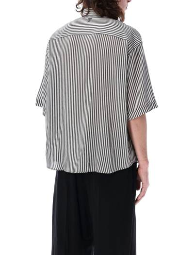 Shop Ami Alexandre Mattiussi Boxy Fit Shirt In White Black