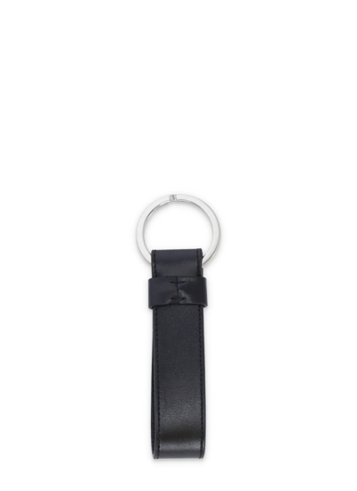 Shop Tod's T Timeless Keychain In Black