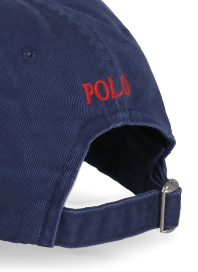 Shop Ralph Lauren Baseball Hat With Pony In Blue