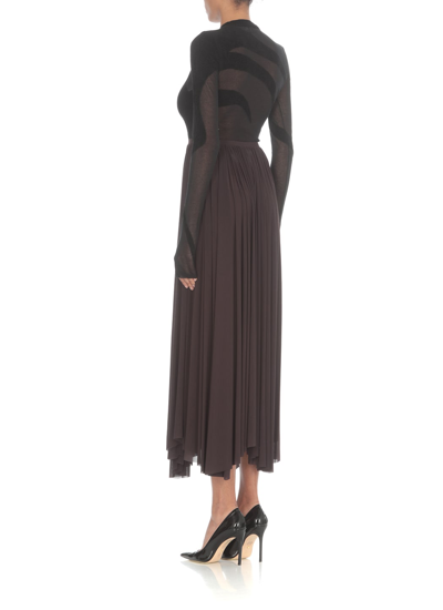 Shop Philosophy Di Lorenzo Serafini Viscose Skirt In Brown