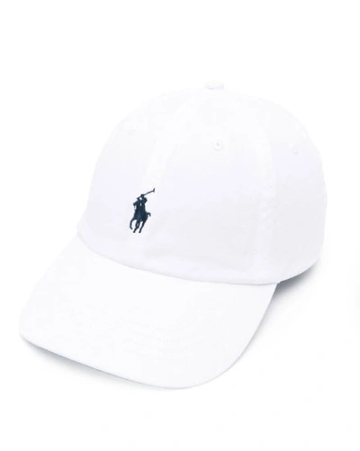 Shop Ralph Lauren Baseball Hat With Pony In White