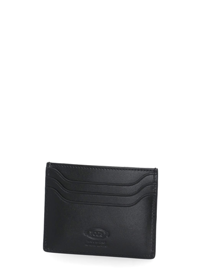 Shop Tod's T Timeless Card Holder In Black