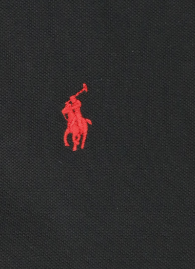 Shop Ralph Lauren Polo Shirt With Pony In Black