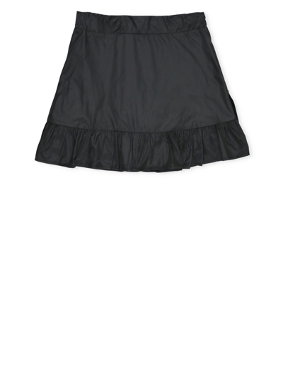 Shop Msgm Skirt With Drapes In Black