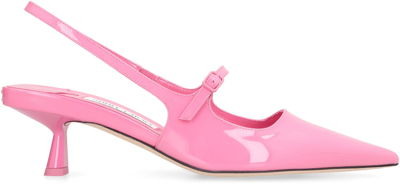 Shop Jimmy Choo Didi Patent Leather Slingback Pumps In Pink