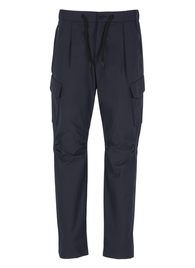 Shop Herno Laminar Cargo Trousers In Blue