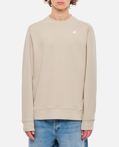 Shop K-way Medine Sweatshirt In Beige