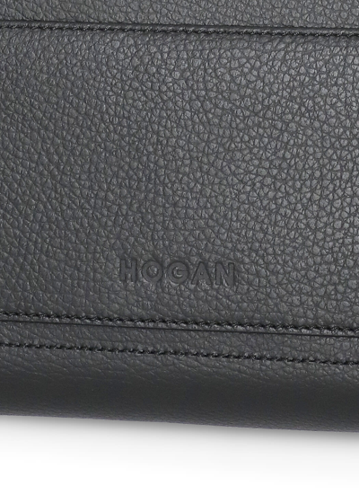 Shop Hogan H Shoulder Bag In Black