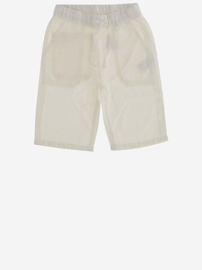 Shop Bonpoint Lyocell Blend Shorts In White