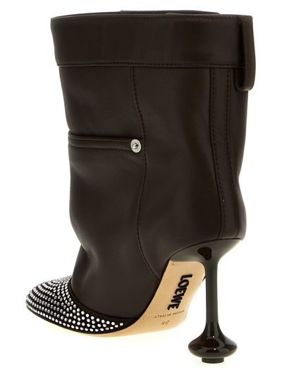 Shop Loewe Toy Ankle Boots In Brown