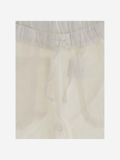 Shop Bonpoint Lyocell Blend Shorts In White
