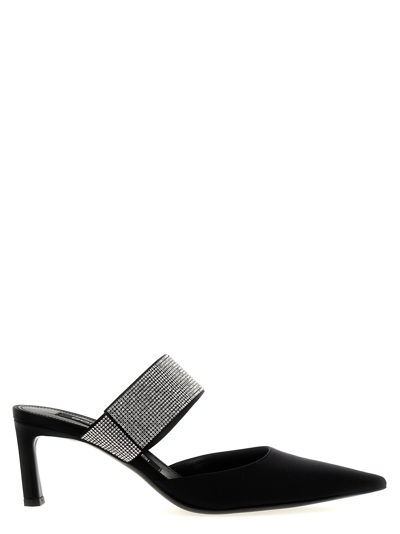 Shop Sergio Rossi Paris Mules In Black