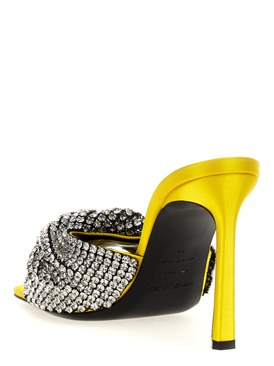 Shop Sergio Rossi Evangelie Sandals In Yellow