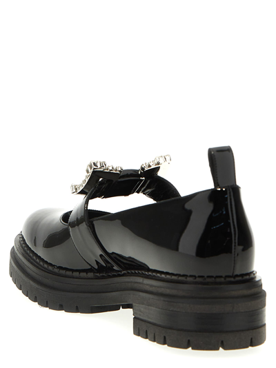 Sergio Rossi Loafers Featuring Chunky Sole And Embellished Buckle In Black