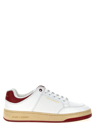 Shop Saint Laurent Sl/61 Sneakers In White