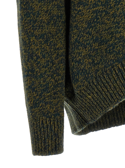 Shop Loewe Double Neck Sweater In Green