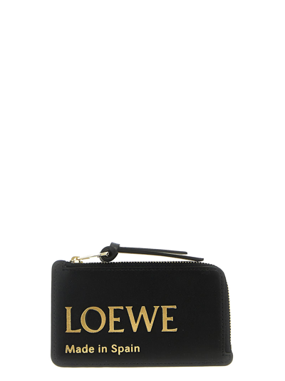 Shop Loewe Logo Print Card Holder In Black