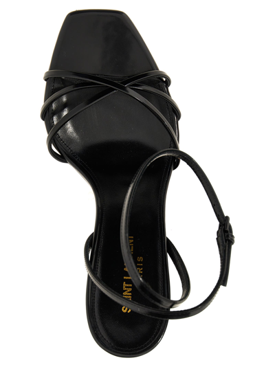 Shop Saint Laurent Opyum Sandals In Black